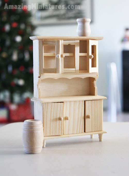 unfinished wood dollhouse