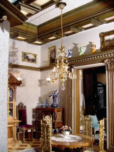 The Dining Room in the Freeman's Dollhouse Castle