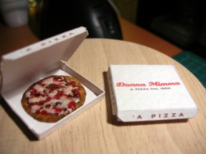 Marcella Perodo's Miniature Delivery Pizza