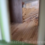 Peeking at the flooring through the window