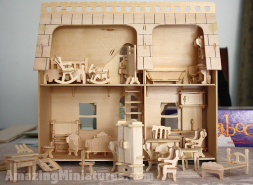 creatology wooden puzzle dollhouse