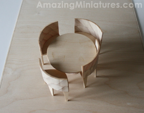 Miniature modern circle table set7 Ikea Inspired: Mini Circle Table Set