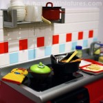 Re-Ment Miniatures Scene: A Messy Kitchen!