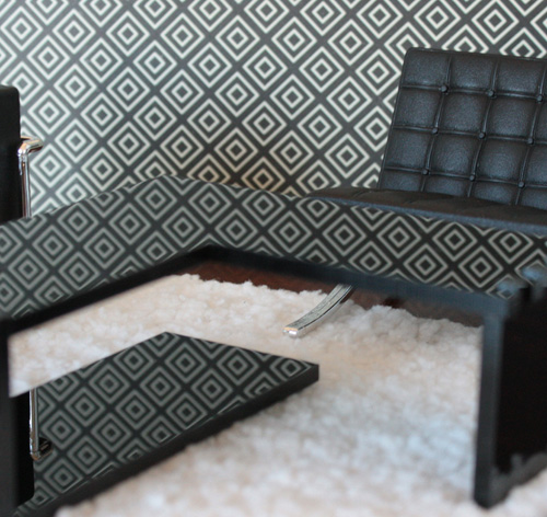 Locke Series: Coffee Table X1 Prototype, Modern Dollhouse Miniature Furniture