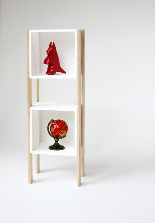Modern Dollhouse Furniture, Cube Cubby by Ann Nguyen