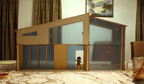 Hello.Shawn Wooden Dollhouse Kit Gets Dryfitted