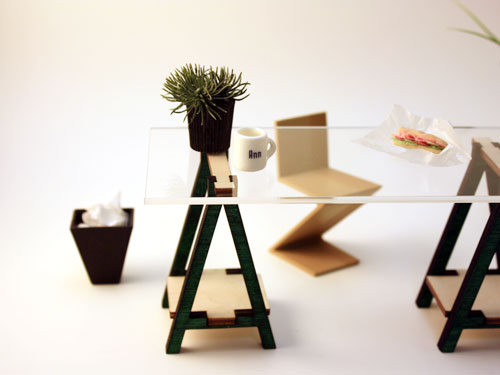 VIKAesque Wood Office Desk Kit