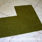 The finished Coventry Cottage dollhouse second floor carpeting