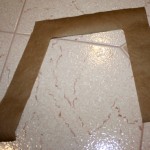 The cut out of the Coventry Cottage roof