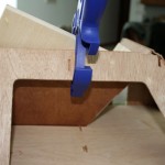 Another view of the roof clamping