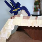 Clamping and taping the other side of the roof