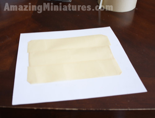 Setting up the adhesive backing