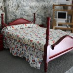 The bed set was expensive, even though the fabric is ugly and was glued on to the bed. It will be replaced.