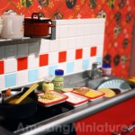 Re-Ment Miniatures Scene: A Messy Kitchen!