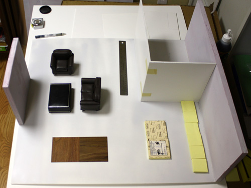 Furniture Layout of the Nyne Modern Dollshouse