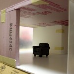Dry Fitting the Nyne Styrofoam Modern Dollhouse