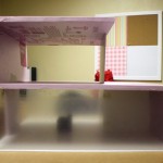 Dry Fitting the Nyne Styrofoam Modern Dollhouse
