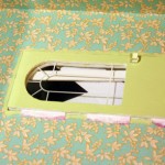 Gluing the Coventry Cottage door "hinges"