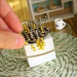 Setting up the chess set... very tedious with giant fingers