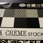 La creme scrapbook paper stack