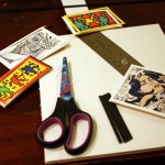 Custom Miniature Modern Artwork Framing Project, Work in Progress