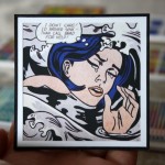 Custom Miniature Roy Lichtenstein Artwork Framing Project, Drowning Girl