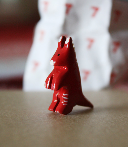 Dollhouse miniature Kangaroo statue
