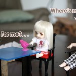 Miniature swap from FranMadeMinis: a Gift for the Dolls