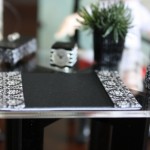 Miniature swap from FranMadeMinis: desk mat