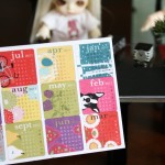 Miniature swap from FranMadeMinis: Printed calendar