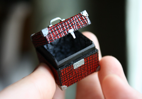Working Dollhouse Miniature Suitcase by FranMadeMinis